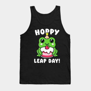 Funny Frog Lover Hoppy Leap Day February 29 Birthday Tank Top